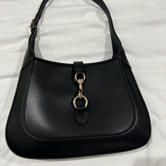 Neiman Marcus Saddle Lock 2-in-1 Convertible Shoulder & Crossbody Bag - Picture 4 of 6